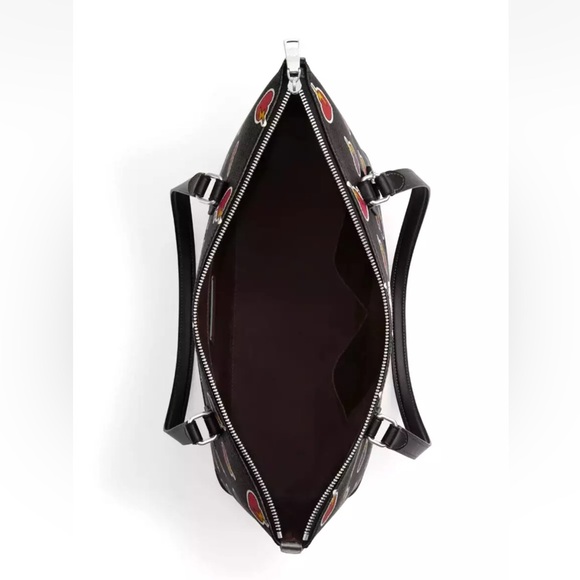 New Coach CW434 Gallery Tote Bag with Heart Bolt Print - Picture 4 of 5